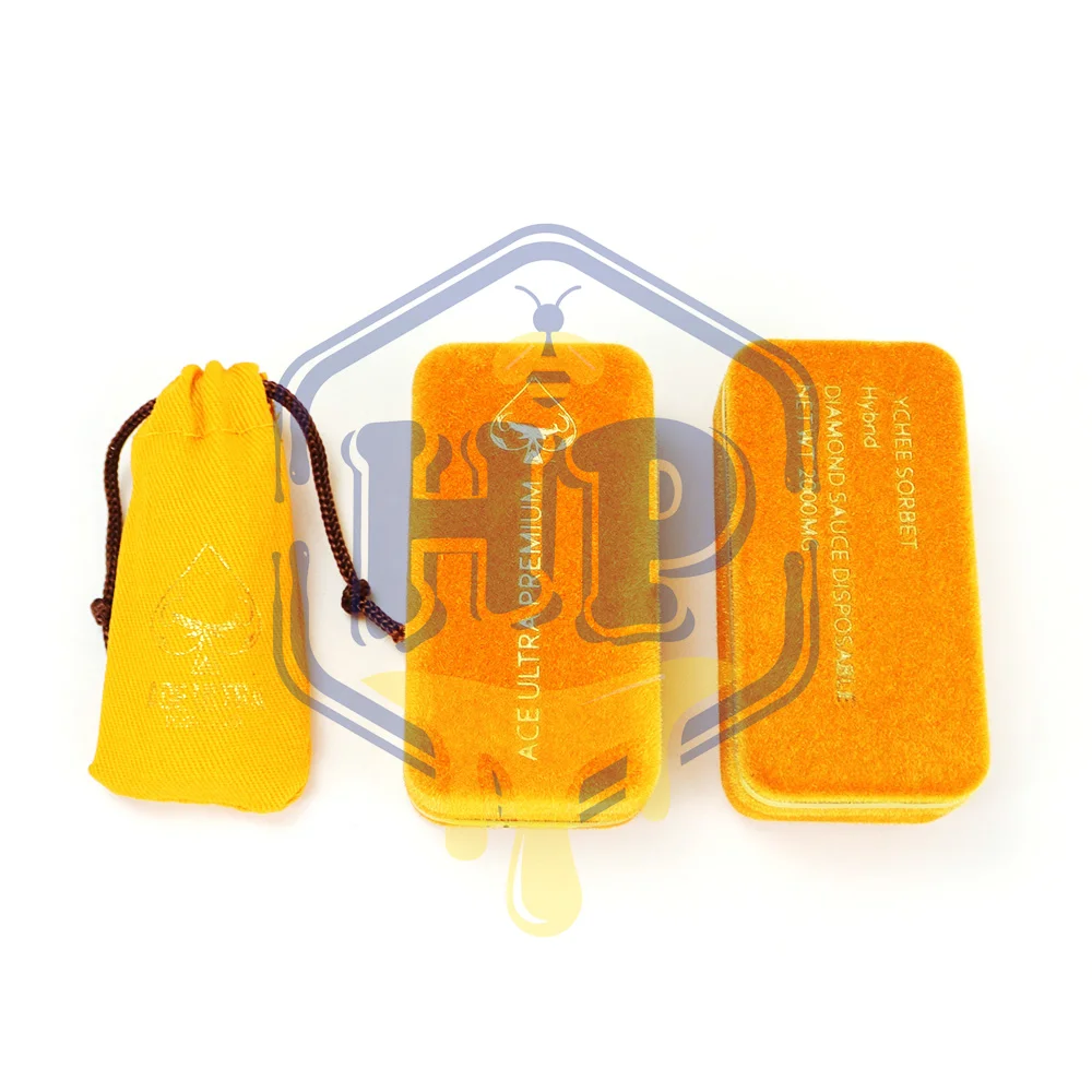 

Muhameds Velet Empty Cartridge Gift Box 2000mg Ace Ultra Cardboard Orange Mini Drawstring Bag Premium Cart Hand Carry Container