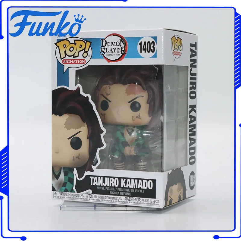 

Funko POP Original Genuine Demon Slayer Anime Figure Tanjiro Kamado 1403 Action Figure Toys for Boys Girls Gift Model
