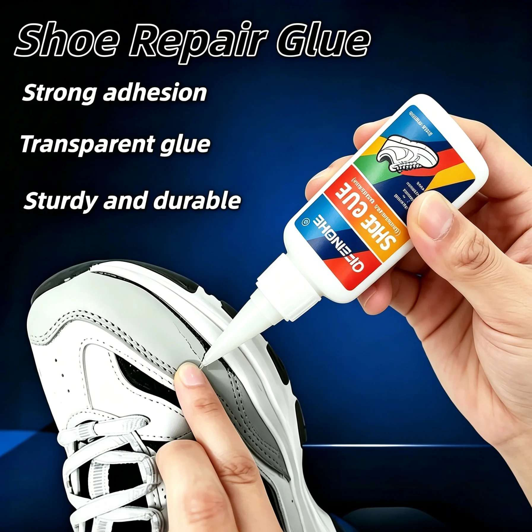 Fast Drying Shoe Repair Glue, Heavy Duty Sole Adhesive, Easy DIY Application for Peeling Heels, Canvas & All Footwear Types
