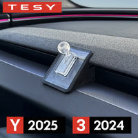 For Tesla New Model Y Launch 2025 Model 3 Highland 2024 Car Cell Phone Holder Wooden Gravity Support Mount Bracket Vent Clip