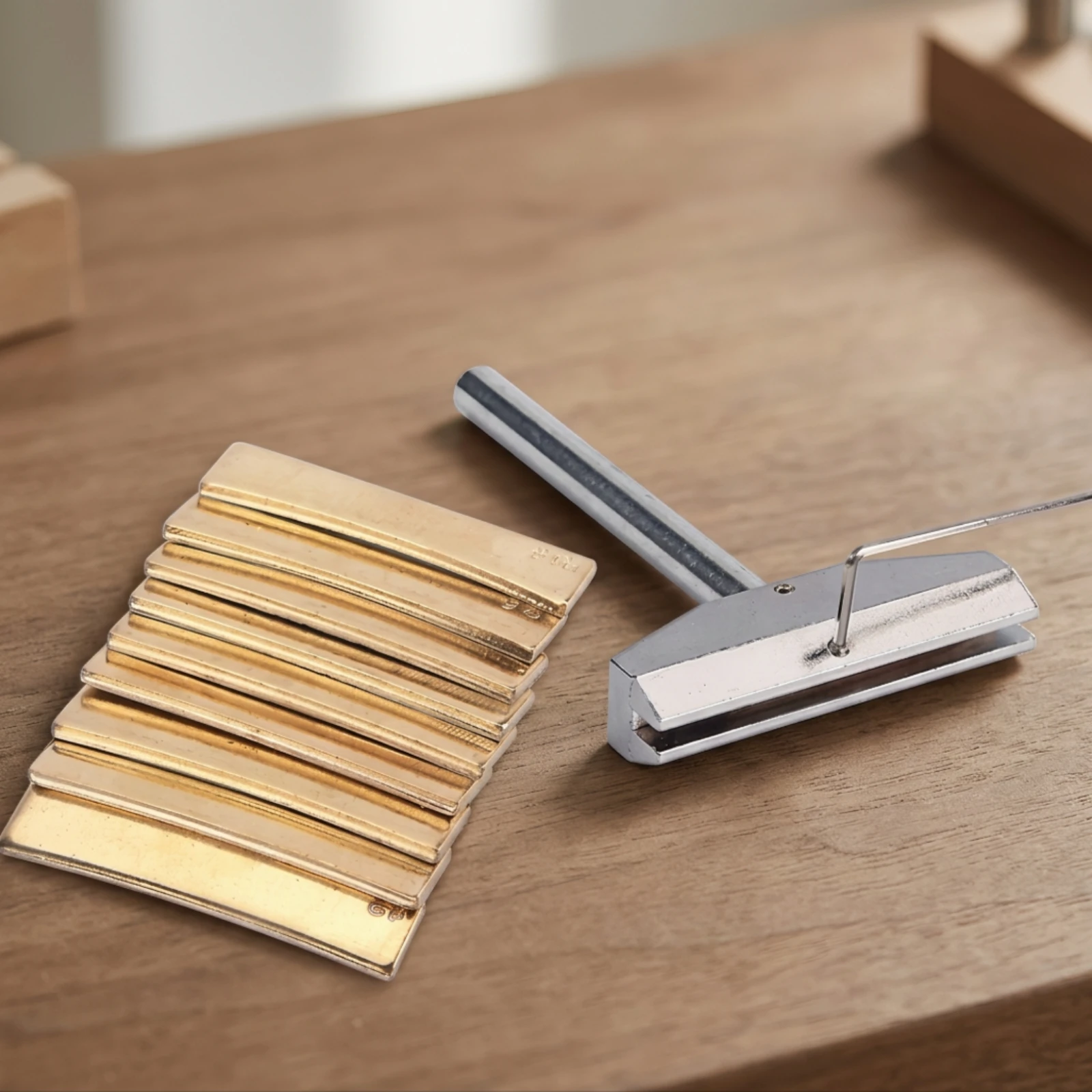 Fret Installation Tool Interchangeable Fret Press with Radius Inserts Manual Metal for Luthiers, Workshop