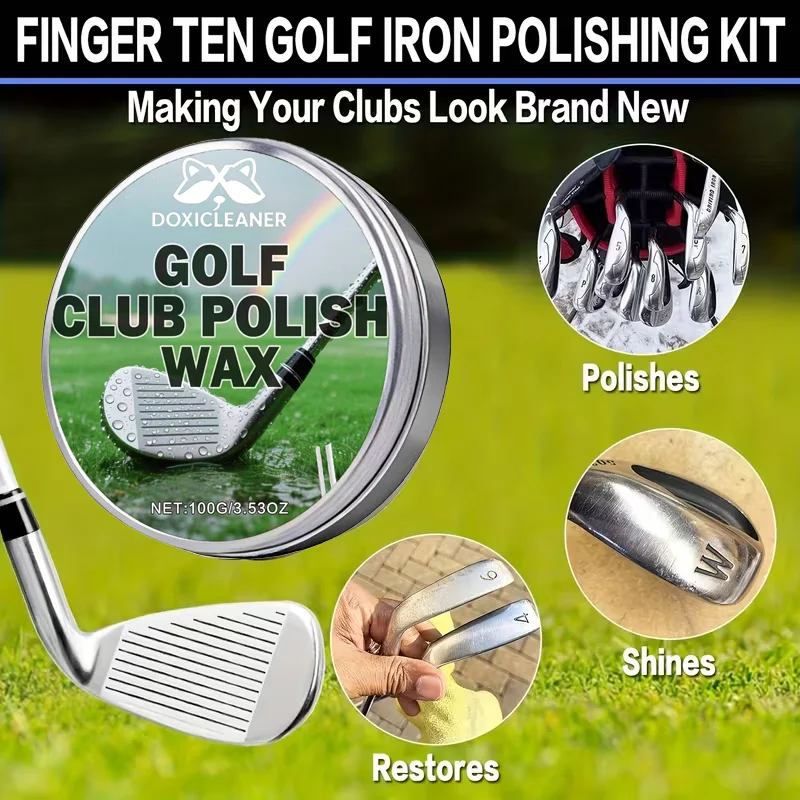 

Профессиональный воск для полировки клюшек для гольфа — быстрое применение для удаления царапин и полировки металла, оборудования для гольфа и спортивного снаряжения.