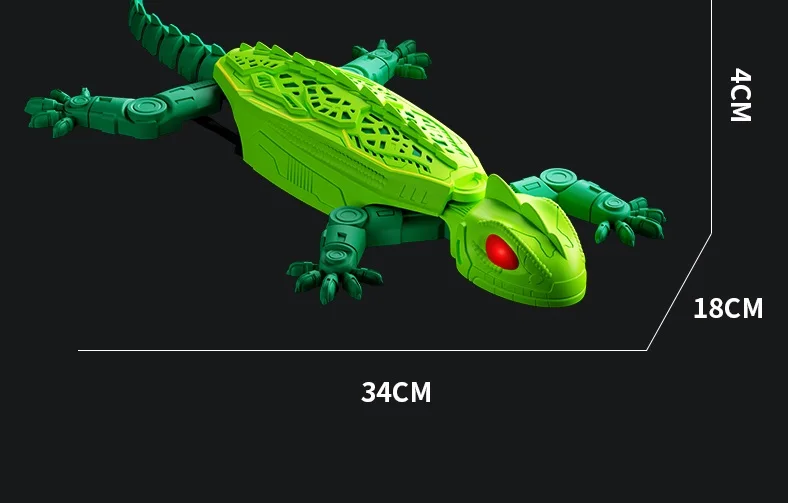 2.4G RC Car Wall Climbing Gecko Electric Simulation Lizard Light Chameleon RC Wall Climbing Car Children Birthday Gift