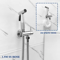 Bidet Faucet Gold Handheld Toilet Bidet Sprayer Hygienic Shower Toilet Faucets Single Cold Water Tap Self Cleaning