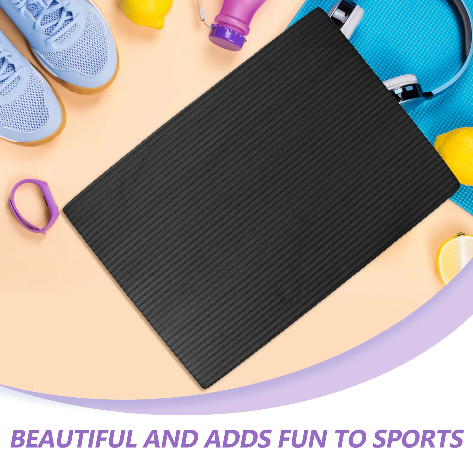 Nbr متوسطة التوازن حصيرة الكركديه الأرجواني لينة عدم الانزلاق اليوغا وسادة ممارسة وسادة الاستقرار التدريب وسادة التوازن اليوغا وسادة