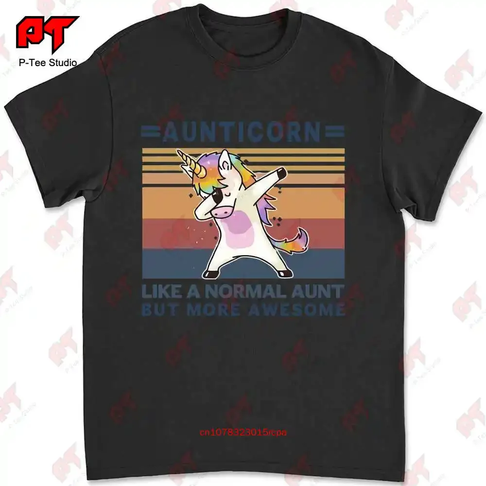 Aunticorn Like A Normal Aunt But More Awesome Dabbing Unicorn Fami T-shirt YWTC