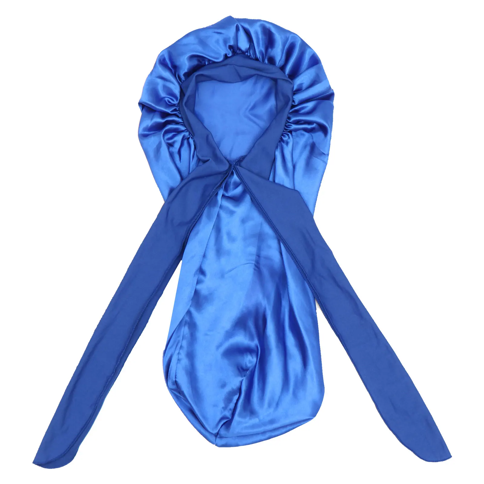 

Elastic Satin Hair Bonnets Wide Brimmed Cap Long Bonnet Hair Protection Hat Comfortable Sleep Bowknot Classic Style