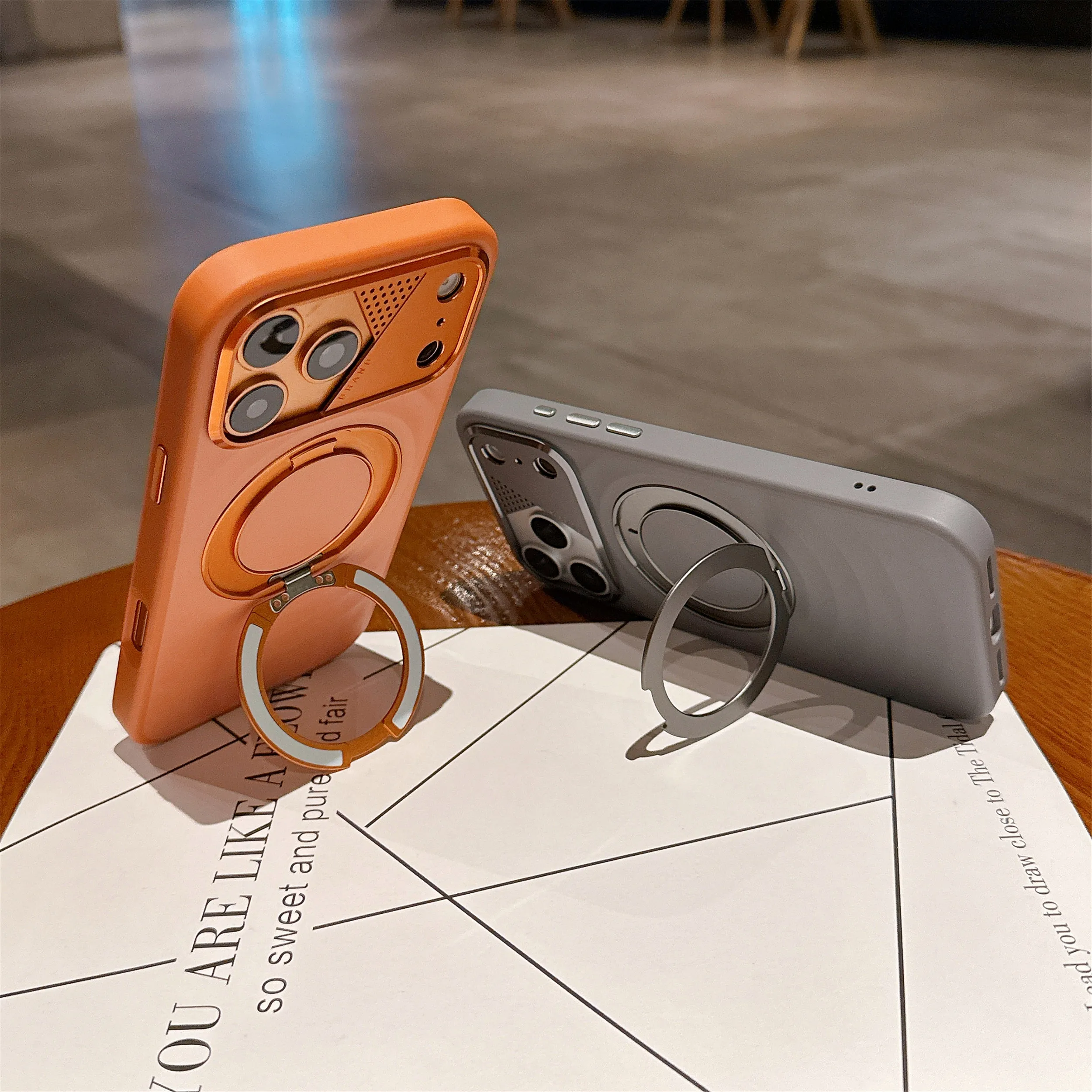 

[Vintage Red] New 360-Degree Rotating Magnetic Holder for iPhone 17 Promax Cases