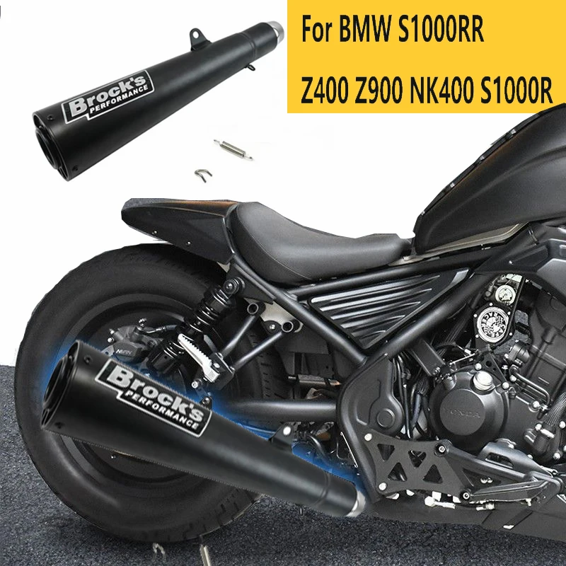 

Slip On Exhaust Motorcycle Muffler Escape Moto Motorcross Bicycle Pitbike Racing BROCKS For S1000RR Z1000 Z900 Z750 ZX10R R6 R3