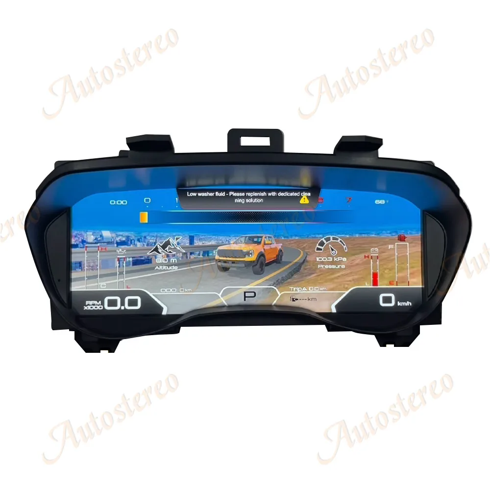12.3 Inch Digital Cluster For Ford Ranger 2016-2021 LCD Instrument Panel Speedometer Odometer Dashboard Display