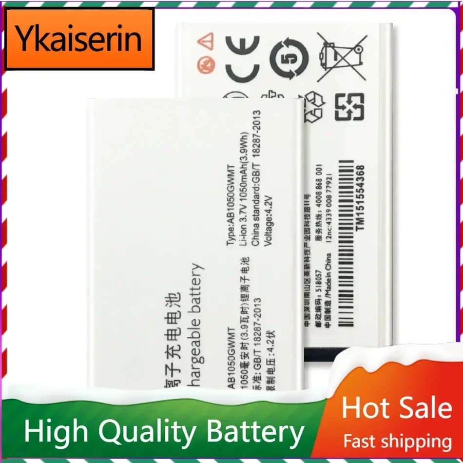 1050Mah AB1050GWMT AB1050FWMX Battery for PHILIPS Xenium E103 X126 E106 X125 E255 X128 X116 High Quality Phone Batteries + NO