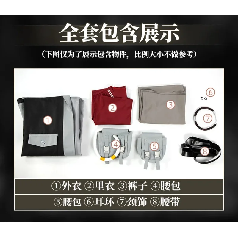 2025 11 Gachiakuta Enjin Anime Cosplay Kostum Seragam Anting Choker Akuta Cleaners Halloween Karnaval Pesta Alat Peraga Untuk Wanita M