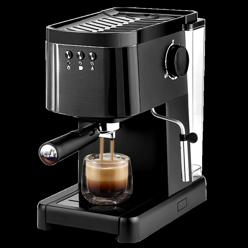 Macchina da caffè domestica commerciale italiana semiautomatica macinazione vapore ad alta pressione schiuma di latte ufficio