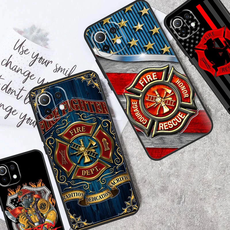 Rescue Fire Dept Case For Xiaomi 13T Pro 13 14 Ultra 12T 11T 12 Lite POCO X6 Pro X3 X4 X5 F3 M5s M6 F5 Cover