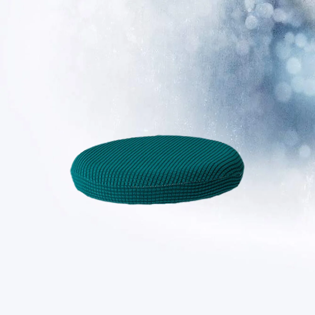 Round Chair Cover Elastic Stretchy Seat Protector Army Green Diameter 30-38cm Wrinkle Resistant Removable Chair Case for Party