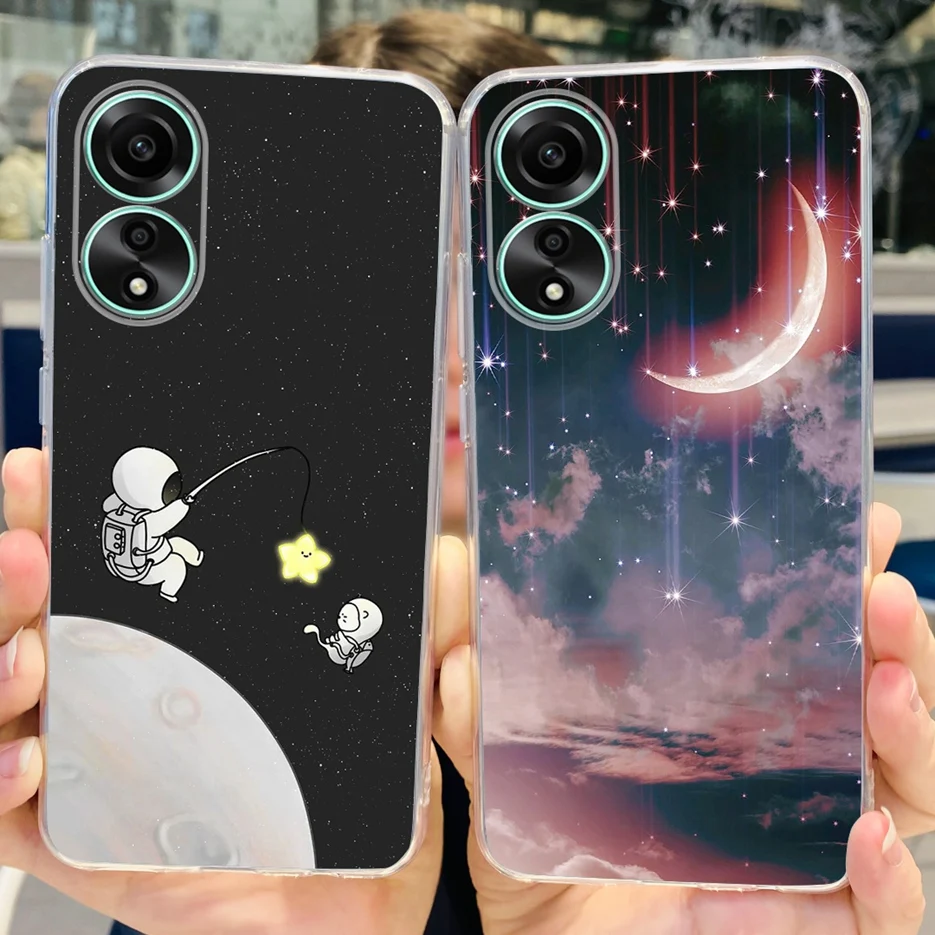 For Oppo A78 4G Case CPH2565 Stylish Painted Cover Soft Silicone Phone Case For Oppo A78 A 78 OppoA78 5G Back Cover Fundas Coque