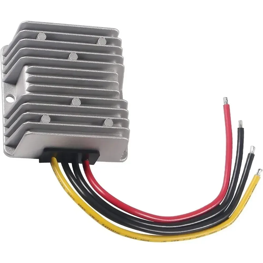 DC 24V Step Down to 12V 30A Regulator Waterproof Transformer Power Supply Reducer Regulator Voltage Buck Converter for Golf Cart