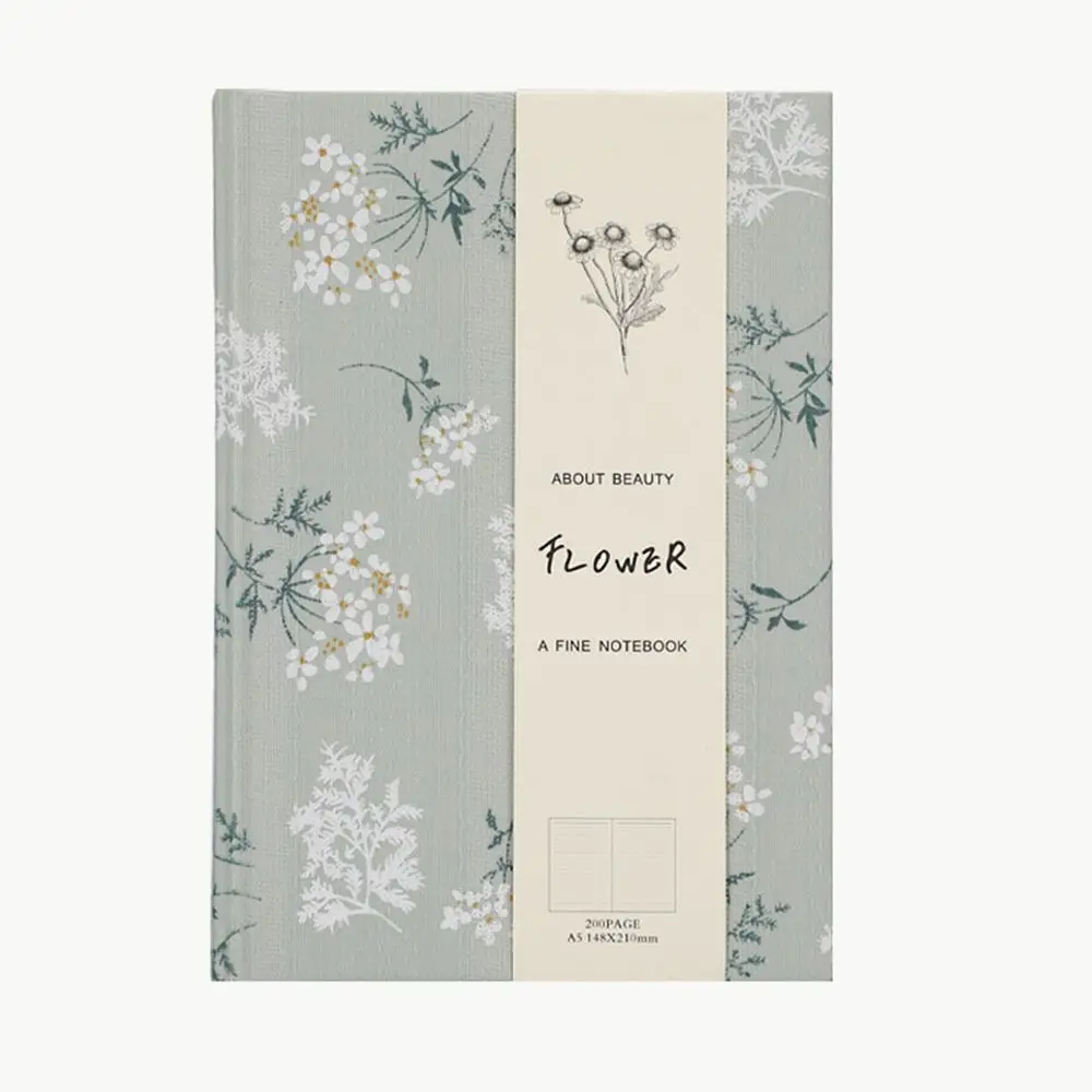Adorable Stylish A5 Cloth Notebook Compact Fabric Cover A5 Hand Ledger Thick Morandi Student Diary Student