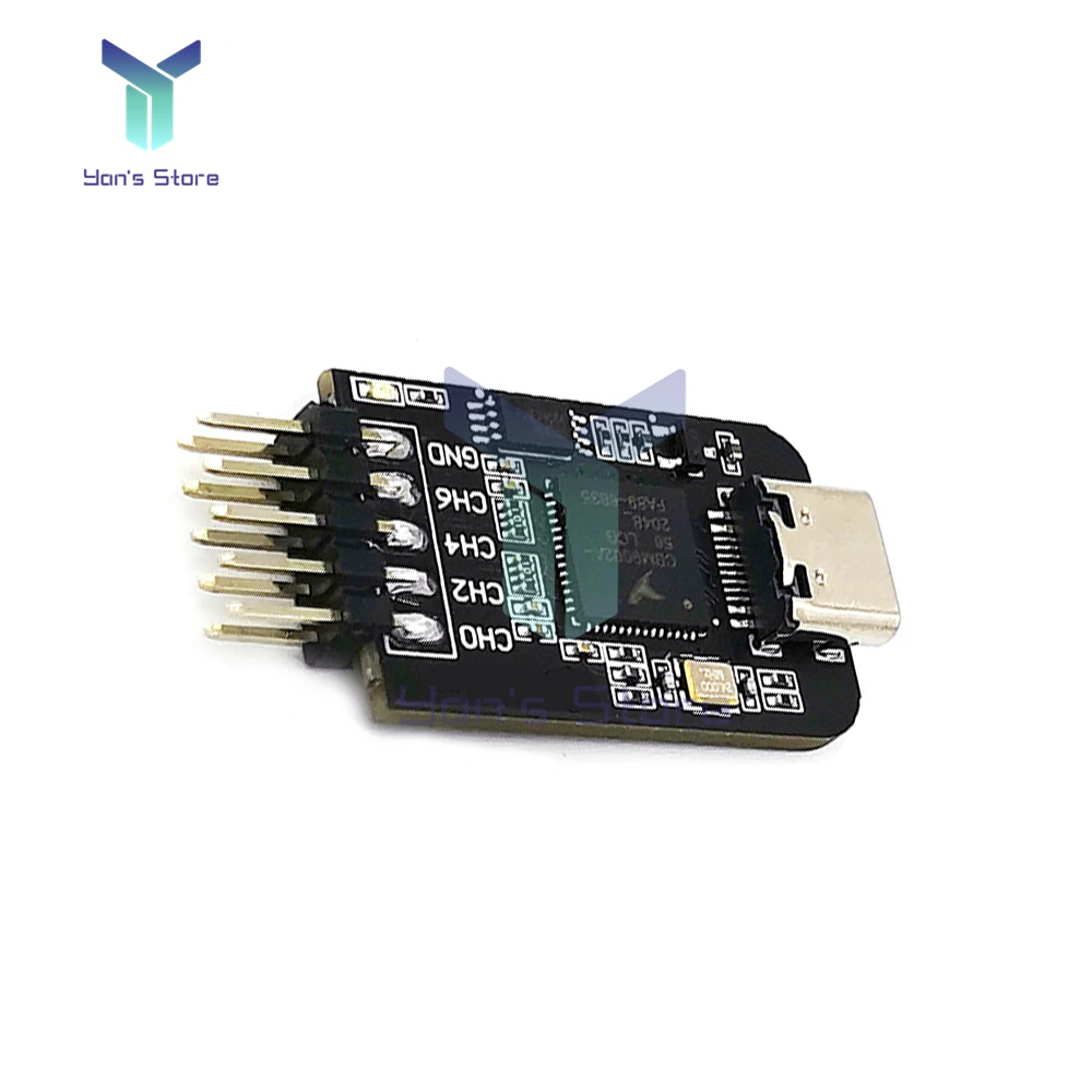 Imagem -05 - Mini Analisador Lógico de Interface tipo c Canais Ferramenta de Depuração Fpga Arm Mcu Amostragem 1624mhz Suporta Windows e Mac