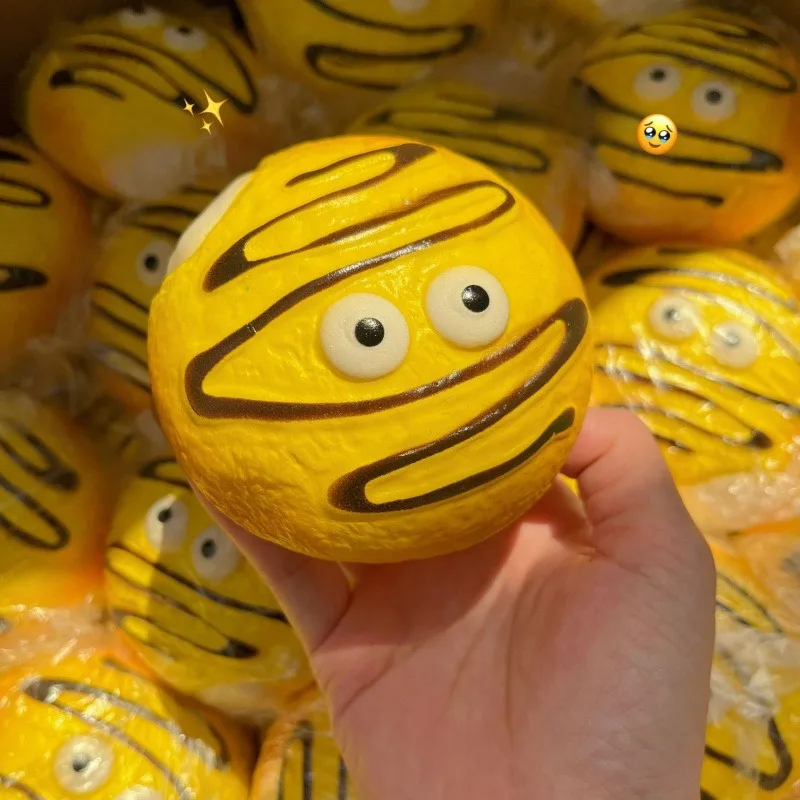 

Squishy Funny Face Bread Squeeze Toy Soft Stress Relief Slow Rising Sensory Fidget for Anxiety ADHD Autism Gifts for Kids Adults