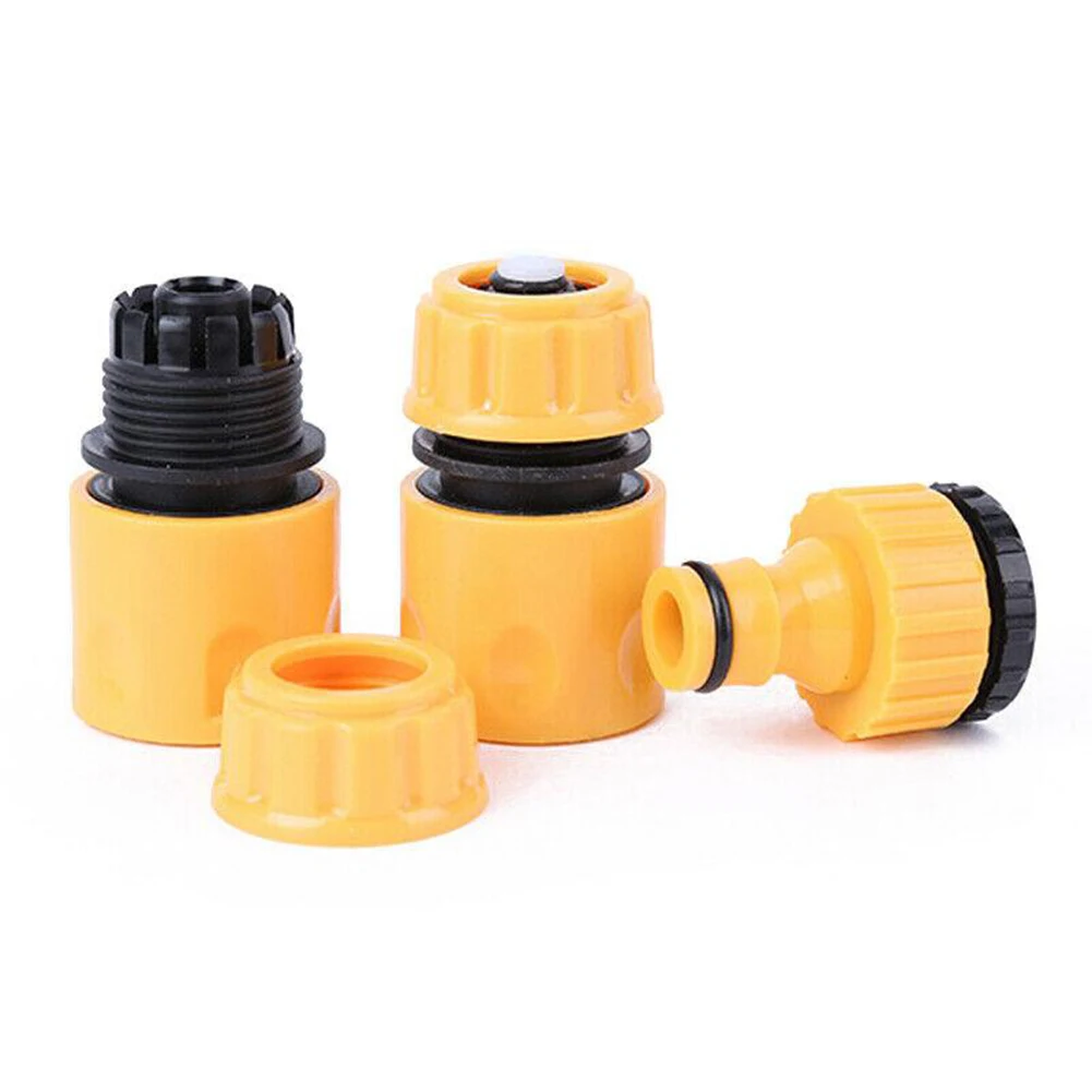 Balcony Garden Hose Pipe Tab Connectors 3pcs ABS Plastic Accessories Adaptor Fittings Water Hose Tap Connector