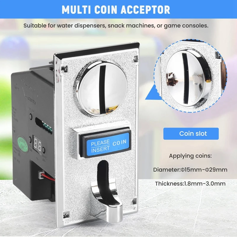 Multi Coin Acceptor Selector for Mechanism Vending Machine Mech Arcade GameA09G view 5