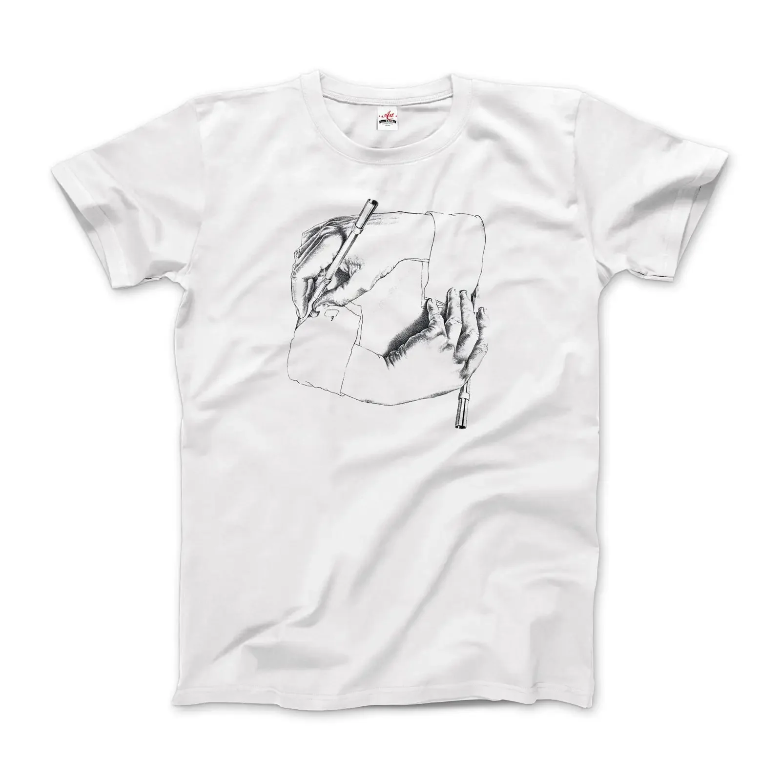 MC Escher Hand Drawing Art T Shirt Adults Kids Short Long Sleeve White vintage Washed fashion graphic Stylish Soft Slightly