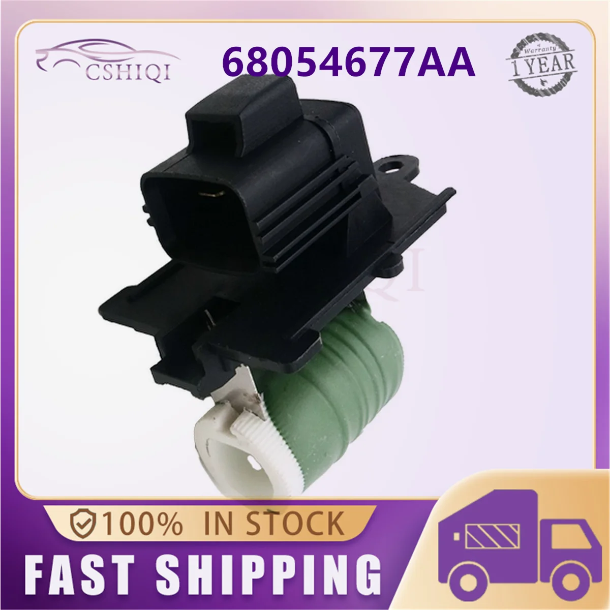 

68054677AA Резистор вентилятора охлаждения двигателя автомобиля для JOURNEY 2009-2019 для Grand Caravan 2020, Chrysler Town Country 2008-2016