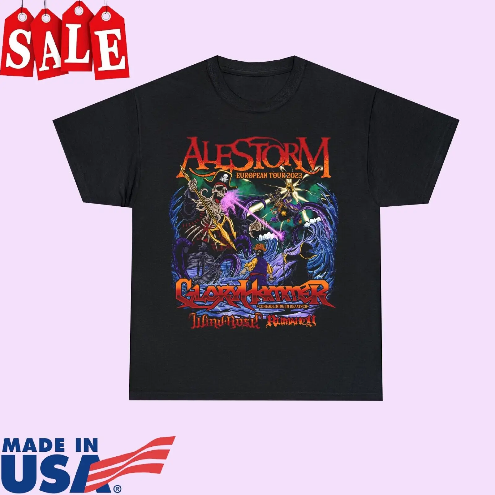 Alestorm 2023 tour For Fans All Size T Shirt 1RT725 long or short sleeves