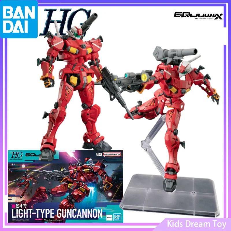 

Bandai in Stock Original HG Gundam GQuuuuuuX Anime Figures RGM-79 LIGHT-TYPE GUNCANNON Action Figures Toys Collectible Assembly