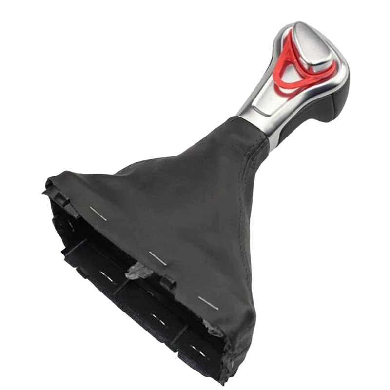 Super Sale Car Console Gear Shift Knob Head Dust Cover for Audi A3 A4 A6 C6 Q7 Q5 2009-2014 Auto Shifter Lever Handball