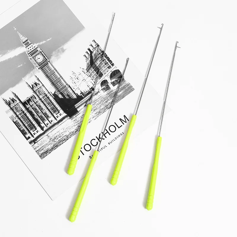 かぎ針編み針、舌付き編み物道具、セーター修理、ビーズアクセサリー、ヘアブレイド、ドレッドロックビーズ用縫い針