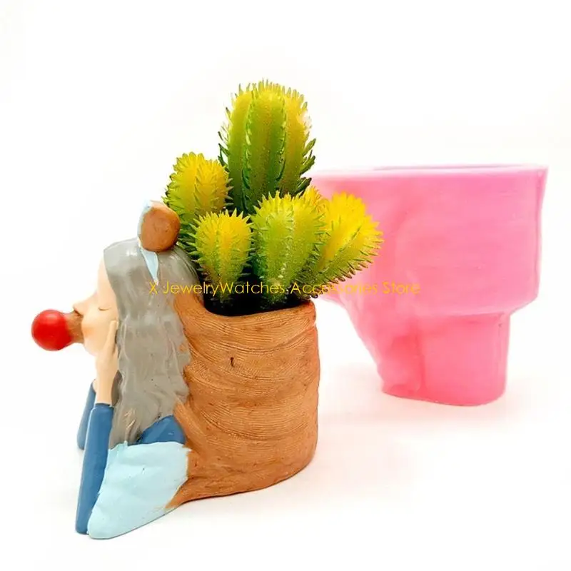 

31KD силиконовые формы для изготовления горшка для суккулентов, цветочного горшка, подсвечника