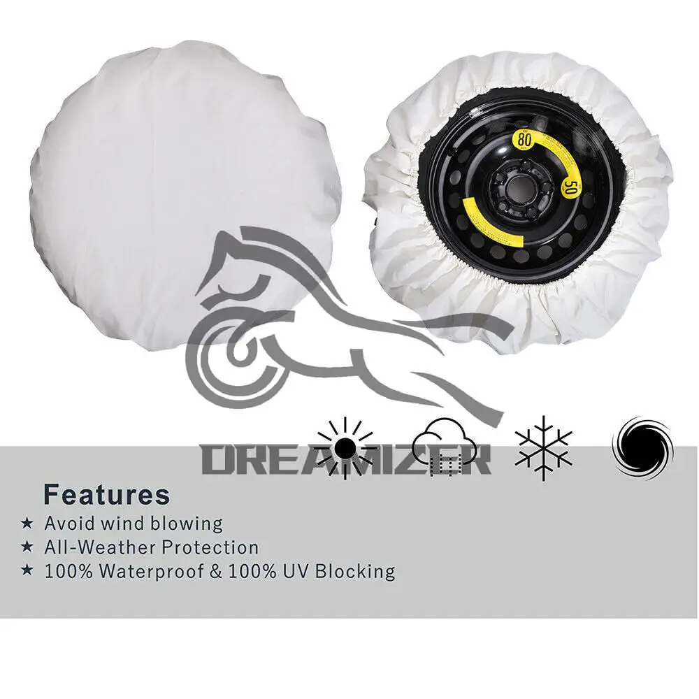 Spare Car Tire Tyre Cover Weather Protection 17\