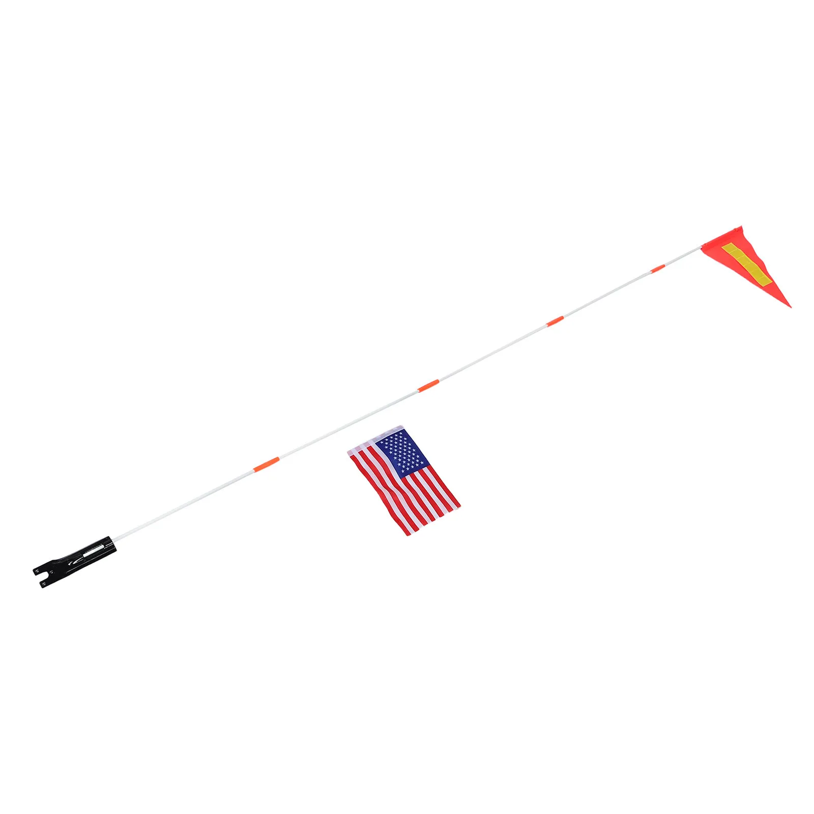 

1Set High Visibility Orange Safety Flag for Bikes and Kids Trailers Durable Lightweight Easy Install Cycling Supplies