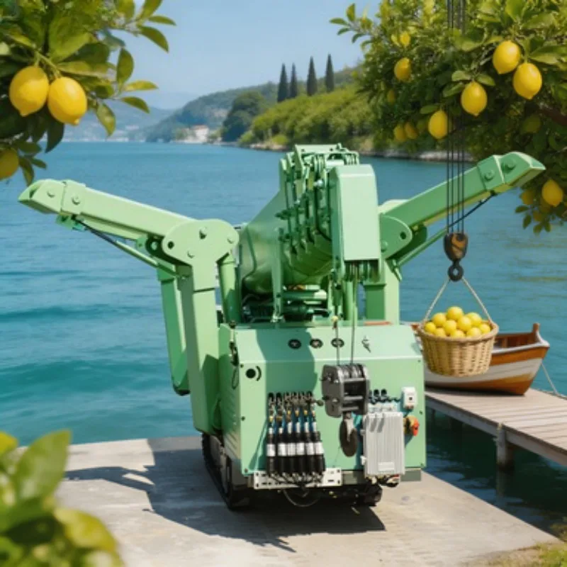 Remote Control Spider Crane Crawler Crane Mini Crane 2 Ton Telescopic Boom Diesel for Narrow Space Lifting Work Use