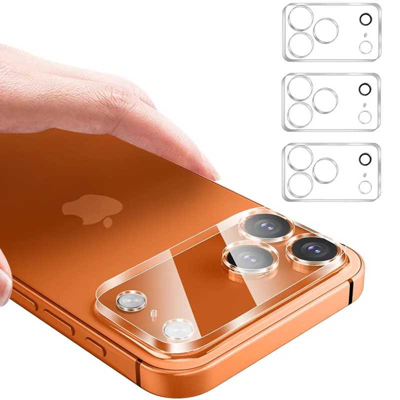3PCS Tempered Glass Camera Lens Screen Protector for IPhone 17 Air 16 15 14 Pro Max Plus 13 Mini 17Air 17Pro Clear Film Cover