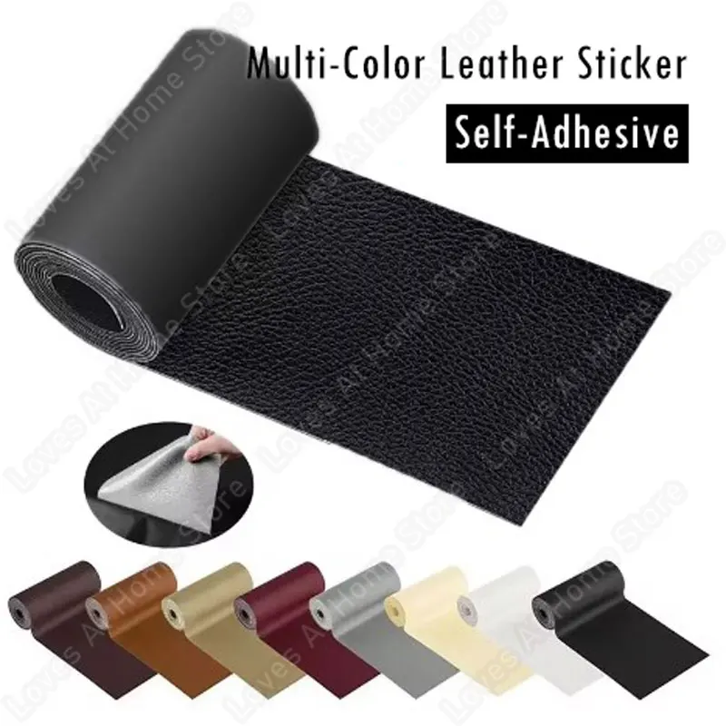 Self-adhesive Leather Repair Patch For Furniture Sofa Car Seats Shoes Bags DIY Supply Back Adhesive Thick Leather Fabric PU Tape