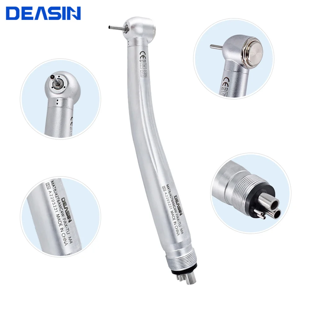 DEASIN Zahnarzt Werkzeug Neue MAX 2/4 Löcher Dental High Speed Handstück Toque Kopf Push Button mit Keramik Lager Zahnmedizin Werkzeuge