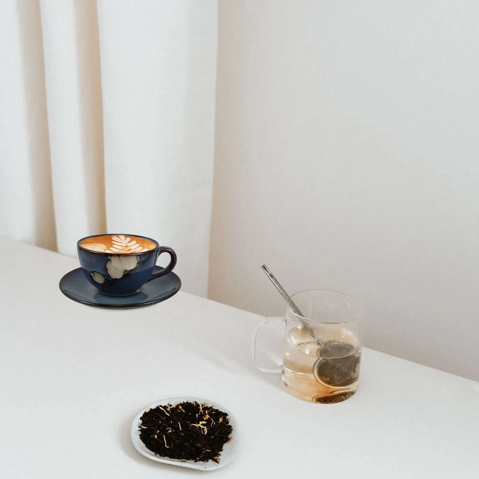 

Japanese Coffee Mug Cup with Saucer Decorative Tea Cups Ceramic Afternoon Espresso Cute Milk