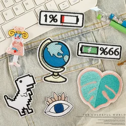 Cartoon Embroidery Patch DIY Fabric Stickers Embroidered Badges Thermoadhesive Iron on Patches Accessories for Handbags Jacket