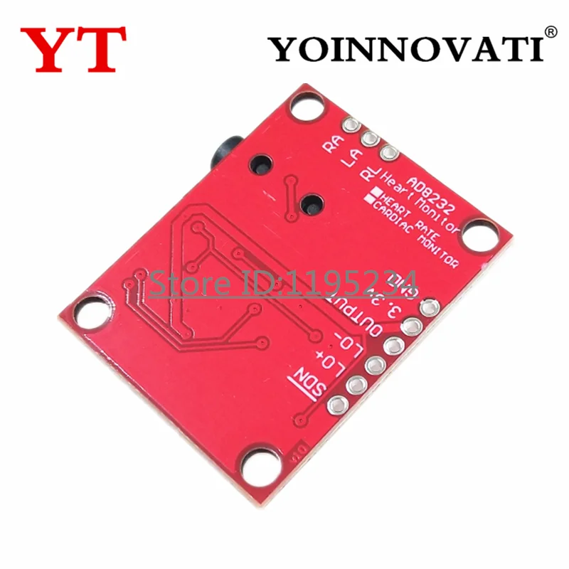 1PCS AD8232 ECG Measurement Pulse Heart ECG Monitoring Sensor Module Kit