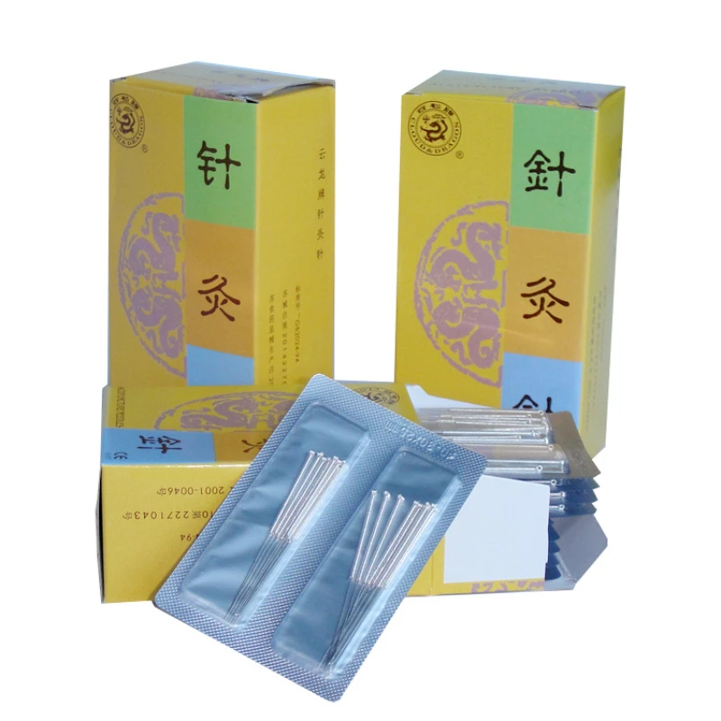 200pcs silver handle acupuncture needles reusable sterilization aluminum packing Beauty needle Yunlong traditional massage