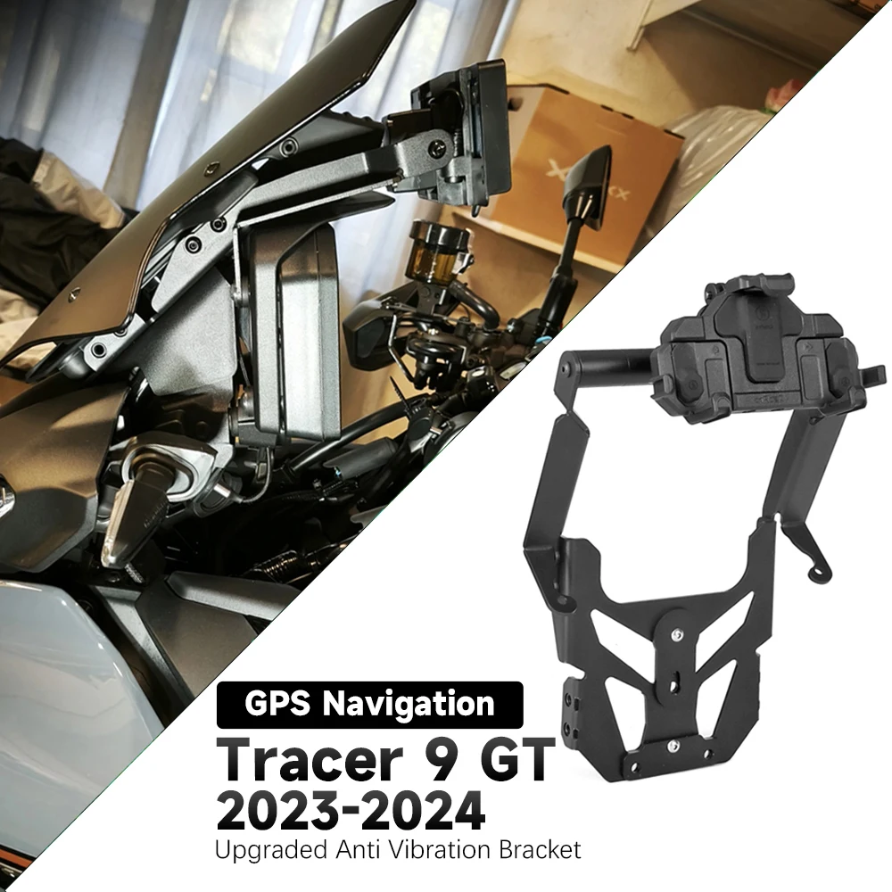 New For Tracer 9 GT+ 2023 2024 GPS Navigation Phone Holder For YAMAHA Tracer 9GT+ Plus GPS Navigation Phone Holder Bracket