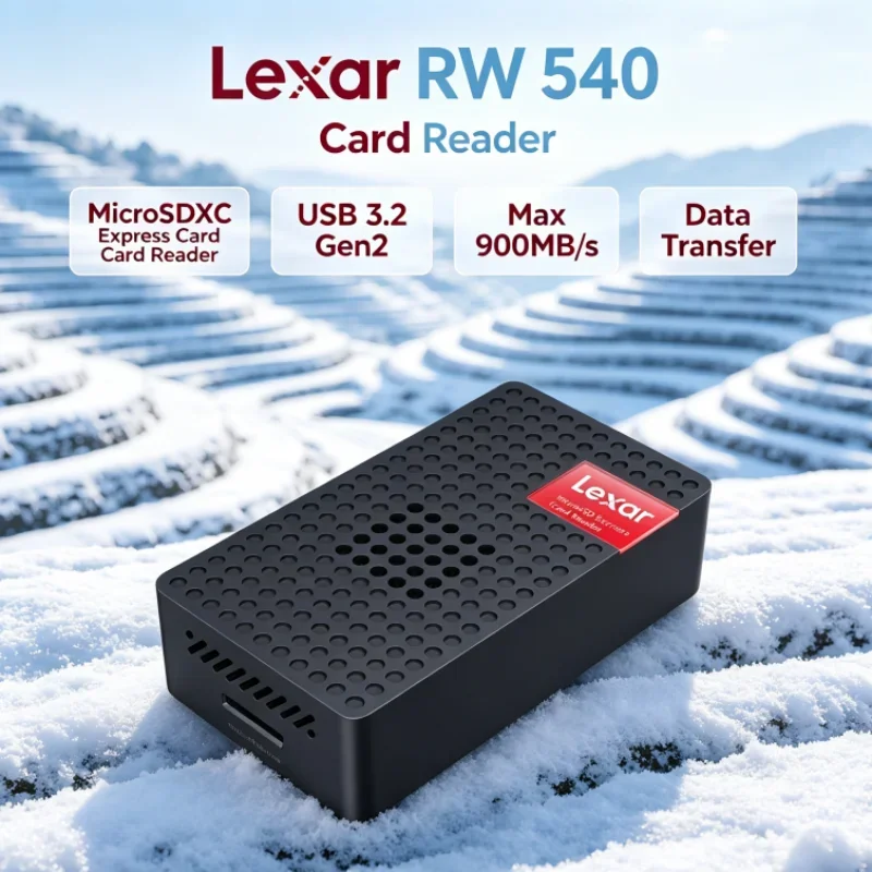 Lexar RW540 MicroSDXC Express Card Reader Max 900MB/s PLAY PRO MicroSD Card Reader for Video Transfer