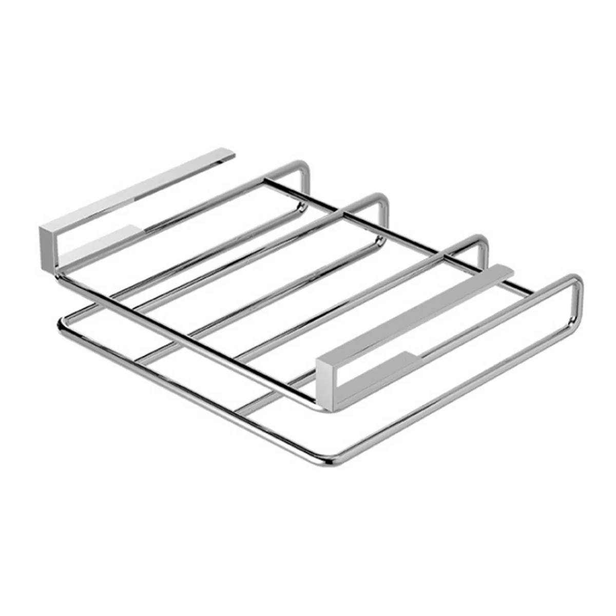 

BHTS Under Cabinet Cutting Board Holder Stainless Steel Polished Cutting Board Rack Punch-Free Cutting Board Hanger A