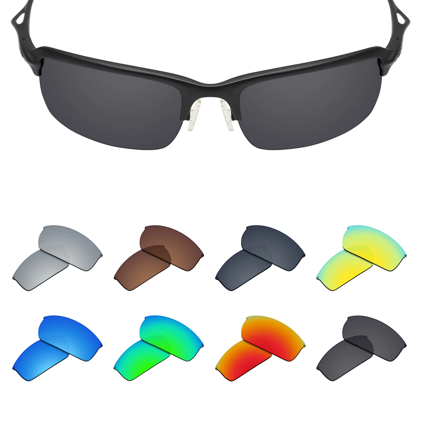 Firtox True UV400 Polarized Lenses Replacement for Oakley Whisker Sunglasses (Lens Only) - Multiple Colors