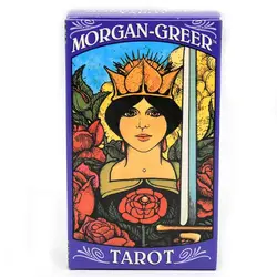 dla Morgan Greer Tarot Card Deck English Tarot Deck Cards for Family Holiday Party Playing Board Games Cards Tarots Pack