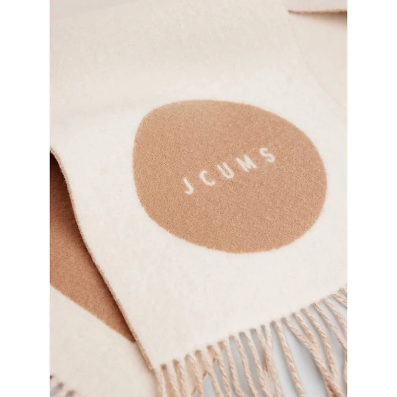 Bufandas de invierno para mujer, marca de lujo, alta calidad, 100% bufanda de lana, chal, moda femenina, letras cálidas, envolturas Pashmina de Cachemira 2025