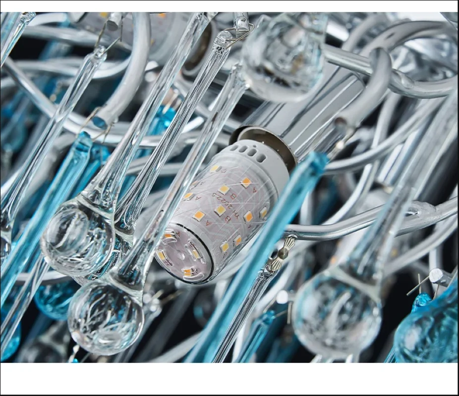 ديكور سقف كريستالي LED لغرفة المعيشة وغرفة النوم وغرفة الطعام والإضاءة الداخلية الردهة والأضواء الفاخرة وديكور المنزل #6